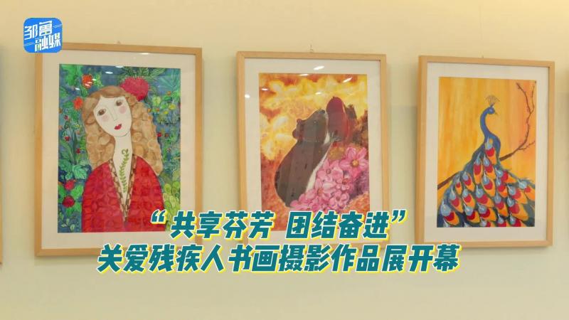 【鄒視頻·新聞】38秒 | 鄒城市“共享芬芳 團結奮進”關愛殘疾人書畫攝影作品展開幕
